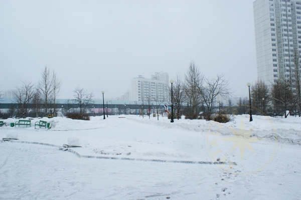 Легкое метро Москвы - Бутовская линия со стороны Детского парка в Южном Бутово